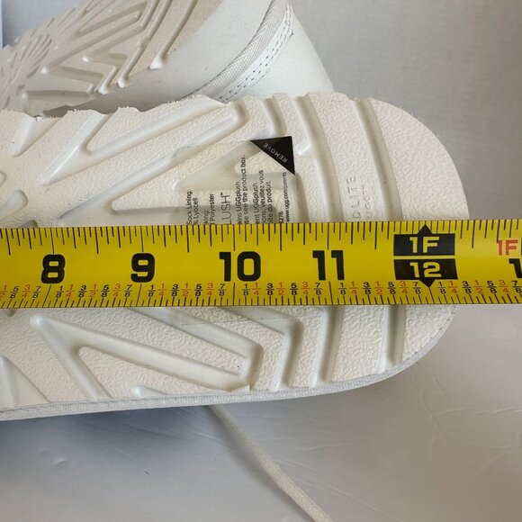 UGG Neumel Chopd White Pebble Leather Chukka Ankle Boots Shearling Lined Mens 11 - Picture 16 of 16